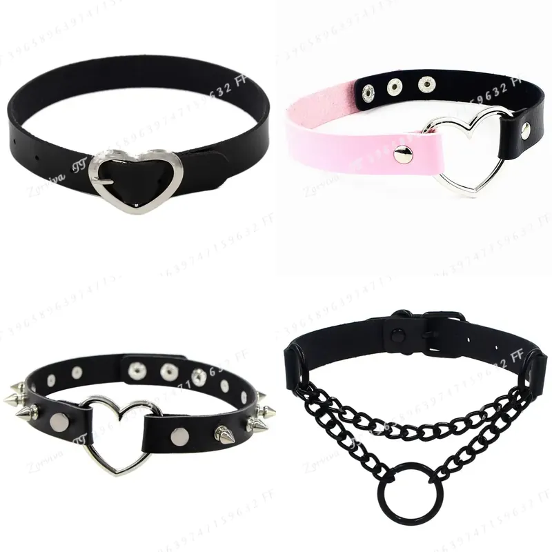 Magnetic Clasp Cosplay - 하라주쿠 펑크 록 고딕 초커 목걸이