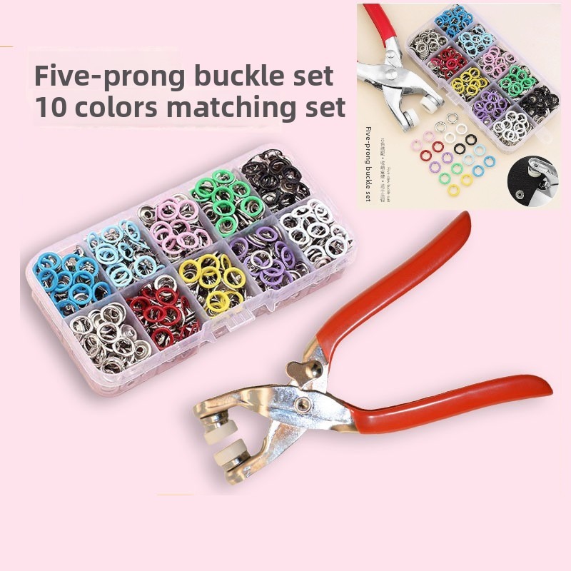 Snap Fastener Set - 100세트 스냅 플라이어 자동 그로밋 아일렛