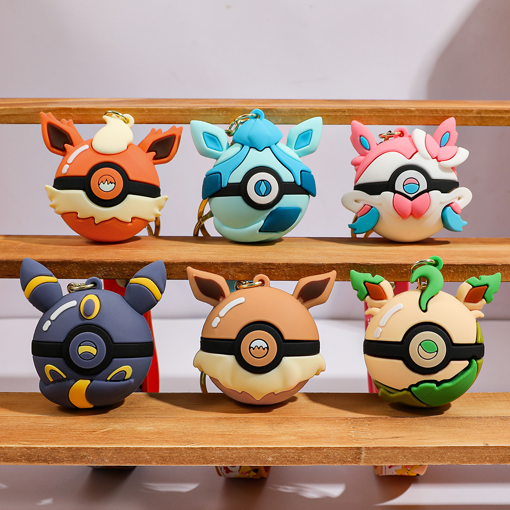 Pokeball Cosplay Prop - 6pcs 피카추 만화 키 체인 Glaceon