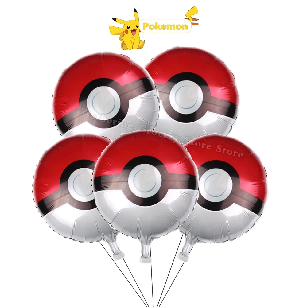 Pokeball Cosplay Prop - 5개 포켓몬 귀여운 알루미늄 포일 풍선