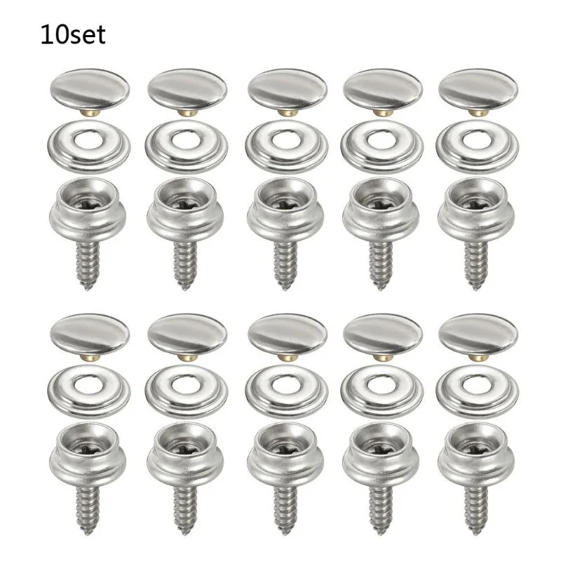 Snap Fastener Set - 스테인레스 스틸 태핑 스냅 패스너 키트,
