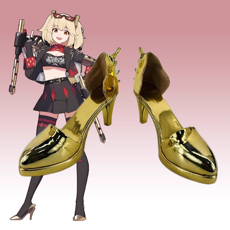 맞춤형 Burnice Whita 가죽 하이힐 게임 Ze - Burnice Cosplay Prop 리뷰 및 가격