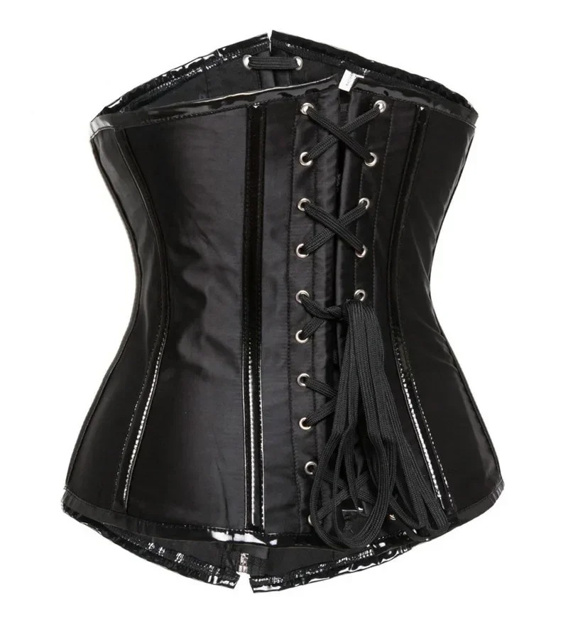 고딕 스팀펑크 언더버스트 코르셋 탑 블랙 레드 스파이럴 - Boning Corset Steel 리뷰 및 가격