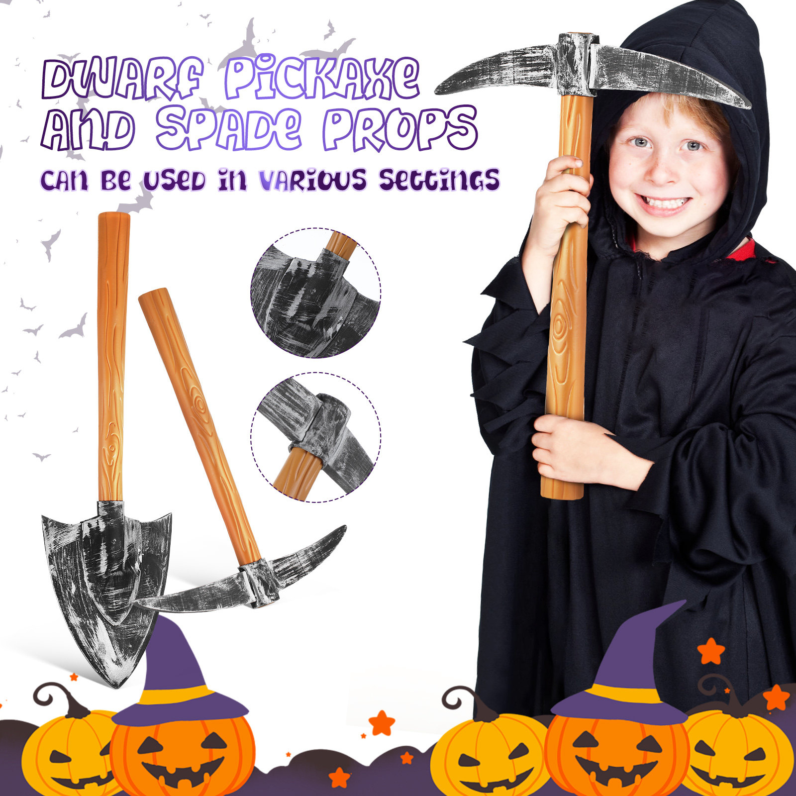 1세트 정품 드워프 곡괭이 삽 소품 세트, 할로윈 노움 - Cosplay Prop Foam 리뷰 및 가격